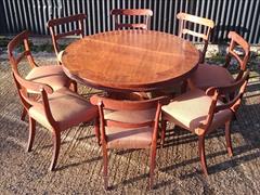 8 plus one free spare Regency Oak wonderful  dining chairs 33½h 20w 20d 18hs _24.JPG